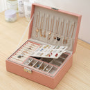 PU Leather Jewelry Storage Display Portable European-Style Multi-Function Packaging Box  With Drawer Winter Gift