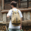男士旅行包登山背包男帆布大容量水桶包男包军用背包Mochila XA33ZC