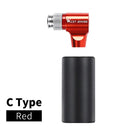 WEST BIKIING CO2 Pump Bike Mini Hand Pump MTB Road Bicycle Air Inflator Schrader Presta Valve Adapter Ball Cycling Accessories