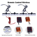 Grill Car Police LED Light Strobe Red Blue Emergency  Remote Wireless Control Flash Signal Fireman Beacon Warning Lamp