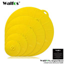 WALFOS Silicone Bowl Cover Food Saver Pot Lid Cover For Pan Flower Shape Spill Stopper Cooking Tool Lid Microwave Cover