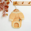 PETCIRCLE New Dog Puppy Clothes Orange Wafer Sweater Pet Cat Fit Small Dog Spring and Autumn Pet Cute Costume Dog Cloth Sweater