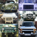 CO LIGHT 1 Pair 7'' Running Lights 50W Hi Lo H13 Led Headlight Kits Car Led H4 Auto Led for LADA Niva Safari Patrol UAZ Offroad