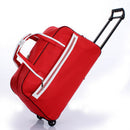 Striped Carry-Ons Bag Waterproof Nylon Trolly Bag For Traveling Men Travel Bags Foldable Cabin Suitcase With Wheels XA225C