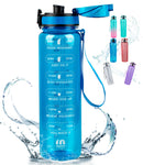 ZOMAKE 32oz Motivational Water Bottle with Time Marker,Leakproof  Sports Water Bottle BPA Free,Fruit Water Bottle Sports 1 Liter