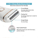 Electric Epilator Painless Women Bikini Electric Razor Shaver Hair Removal Trimmer For Legs Underarm Waterproof LCD USB Charging
