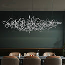 Post-modern light luxury LED restaurant chandelier decoration Nordic front desk lamps simple iron art bar tree chandelier