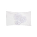 Nishine Soft Stretch Satin Rose Flower Baby Headband Newborn Knot Wide Nylon Headwraps Turban Girls Headwear Kids Photo Props