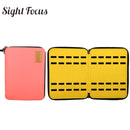 Sight Focus 40 Slot Felt Watch Organizer Box Gray Watch Storage Case Pouch Double Layer Watch Strap Band Organizer Holder Bag
