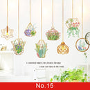 24 styles Plants Series Wall Stickers for Living room Bedroom Green Leaves Removable Wall Decals Vinyl DIY Eco-friendly Murals
