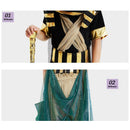 Halloween Costumes for Kids Boy Girl Ancient Egypt Egyptian Pharaoh Cleopatra Dress Cosplay Prince Princess Fancy Carnival Party