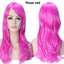 S-noilite Synthetic 28colors 22inch Loose Wave Wigs Halloween Cosplay Wig Blue Red Pink Grey Purple Hair Wig Cosplay for party