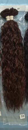 Lydia For Women Synthetic Curly Weave 3 Packs/Lot 18"-22" Nature Color Graysilver Wave Hair Bundles Jerry Curl Hair Extensions