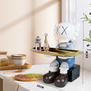 Violent bear statue Tidy Bear Statue With Metal Tray Storage Keys, Candy, Friut Home Ornaments Decoration Table Room Decorations