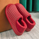 Fashion Women Slippers Winter Warm Fur Slippers Men Women Boys Girls House Shoes Flat Heel Home Indoor Waterproof Female Slipper