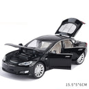 1:32 特斯拉MODEL X MODEL 3 MODEL S 合金汽车模型压铸玩具车 声光儿童玩具 男孩礼物
