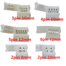 5~1000件2针3针4针5针6针LED连接器夹，用于5050 3528 3014 WS2812b LED单色/RGB RGBW RGBWW灯带