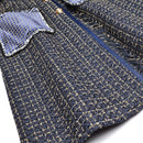 MoaaYina Fashion Designer Woolen cloth Windbreaker Overcoat Autumn Women Single-breasted Tassel Long sleeve Plaid Overcoat