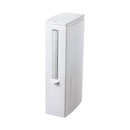 3 in 1 Narrow Trash Can with Toilet Brush Set Bathroom Plastic Waste Bin Kitchen Dustbin Garbage Storage Organizer Eco-friendly