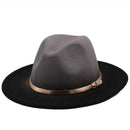 Hot Winter Autumn Imitation Woolen Women Men Ladies Fedoras Top Hat Jazz Caps European American Round Caps Bowler Hats 56-58CM