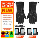 HEROBIKER 摩托车手套 防水加热 Guantes Moto 触屏电池供电摩托车赛车骑行手套 冬季##
