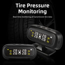 Jansite 原装太阳能 TPMS 汽车胎压报警监测系统显示智能温度警告节油 4 个传感器