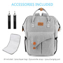 Diaper Bag Backpack Waterproof Travel Nappy Bags, Large Capacity Nappy Tote Stylish And Durable For Baby Care Bag