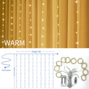3m 100/200/300 LED Curtain String Light Flash Garland Rustic Wedding Party Decoration Table Bridal Shower Bachelorette Home Gift