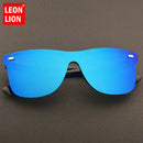 LeonLion Vintage Sunglasses Men 2021 Rimless Square Sunglasses Fashion Sunglasses Brand Woman Luxury Oculos De Sol Feminino