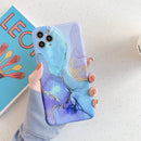 Luxury Marble Phone Case For iPhone 11 12 13 Pro Max XS X XR 7 8 Plus mini Shockproof SE 2020 Soft Silicone Matte Cases Cover