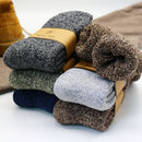 Winter Men's Super Thick Warm High Quality Harajuku Retro Snow Casual Antifreeze Wool Socks 3 Pair