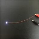 40颗/批 0402 0603 0805 1206 LED SMD 带线，适用于火车模型 HO N OO 比例，红黑线预焊微型利兹，透视模型铁路