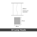 Modern LED Chandelier lighting Nordic Black/White Office Pendant lamps living room home hanging lights dining room Bar fixtures