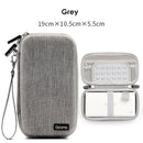 Hard Shell Digital Gadgets Storage Bag for Mac Adapter Mouse Data Cable Earphone HDD Electronics Gadgets Organizer Case