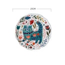 8 Inch Nordic Creative Cartoon Hand Painted Cat Plate Ceramic Tableware Under Glazed Dessert Dish Microwave Snack Steak Plate