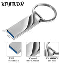 KFHIREW metal Pen Drive 128GB Key USB Stick Flash 64GB Pendrive 32GB cle usb memory 16GB USB Flash Drive 8GB free Type-c adapter