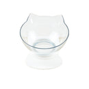 Non-Slip Cat Bowl Transparent Durable Pet Double Bowls With Raised Stand For Cats Dog Food Feeder Drink Water Bowl Pets Supplies