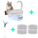 Pet Water Fountain Automatic Power-off When Lack of Water Bird Water Dispenser Dog Automatic Drinking Fountain 2L With LED Light