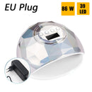 2020款 86W 紫外线LED美甲灯，带39颗LED灯珠，快速烘干，适用于所有凝胶甲油的固化灯