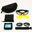 Polarized Ballistic Army Sunglasses Daisy One C6 Military Goggles Rx Insert 4 Lens Kit Men Combat War Game Tactical Glasses