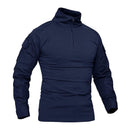 MAGCOMSEN Men's Army Combat Long Sleeve T Shirt Tactical Military Hunting 1/4 Zipper T-Shirt Outdoor Hiking Adventure Tee Shirts