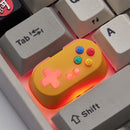 Holyoops 游戏手柄控制器大写锁定键帽 CNC 阳极氧化铝 兼容 Cherry MX 开关 白色 粉色 青色 黄色