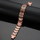 Magnetic Therapy Bracelet Health Energy Pure Copper Therapy Bangle for Arthritis Energy Stones Luxury Men Bracelet Metal Jewelry