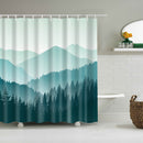 Customized Polyester Shower Curtain Abstract Mandala moon and star bathroom curtain Landscape bath curtain cortinas para bano