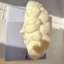 Medusa Bust Candle Mold Greek Sculpture Body Face Snake Hair Figure Wax Candles Silicone Mould