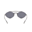 OEC CPO Ladies Rimless Polygon Sunglasses Women Brand Designer Trendy Gradient Sunglasses Female Candy Glasses UV400 O225