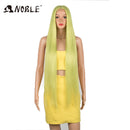 Noble Cosplay Wigs For Black Women Straight Synthetic Lace WIg 38 Inch Ombre Blonde Lace Wig Cosplay Blonde Synthetic Lace Wig