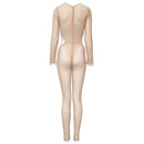 Sparkly Sheer Bodysuit Khloe Kardashian Inspired See-Through Waist Cutout Eyelet Skin-tight Mesh Full Fishnet Bodystocking