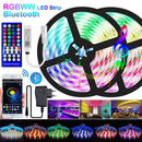 5米-30米LED灯带 蓝牙RGBWW SMD 5050 LED灯 DC12V RGB LED灯带二极管灯带 柔性APP手机控制+适配器