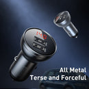 Baseus Dual USB Car Charger 24W Fast Car Charging LED Auto Charge Adapter For iPhone Xiaomi USB Car-Charger Mobile Phone Charger